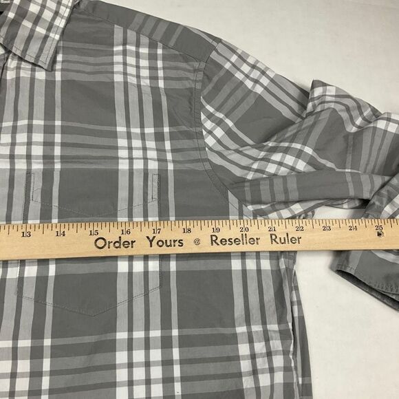 GAP Mens Cotton Button Up Shirt Plaid Long Sleeve Business Casual Top Medium - Picture 7 of 12